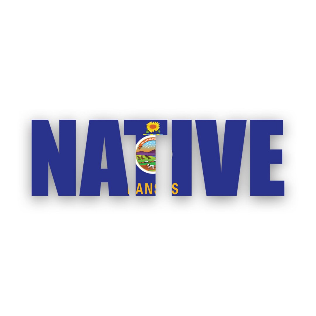 Arkansas Native Sticker Kansas Native Sticker - Decal - American Made - UV Protected Ks Pride ...