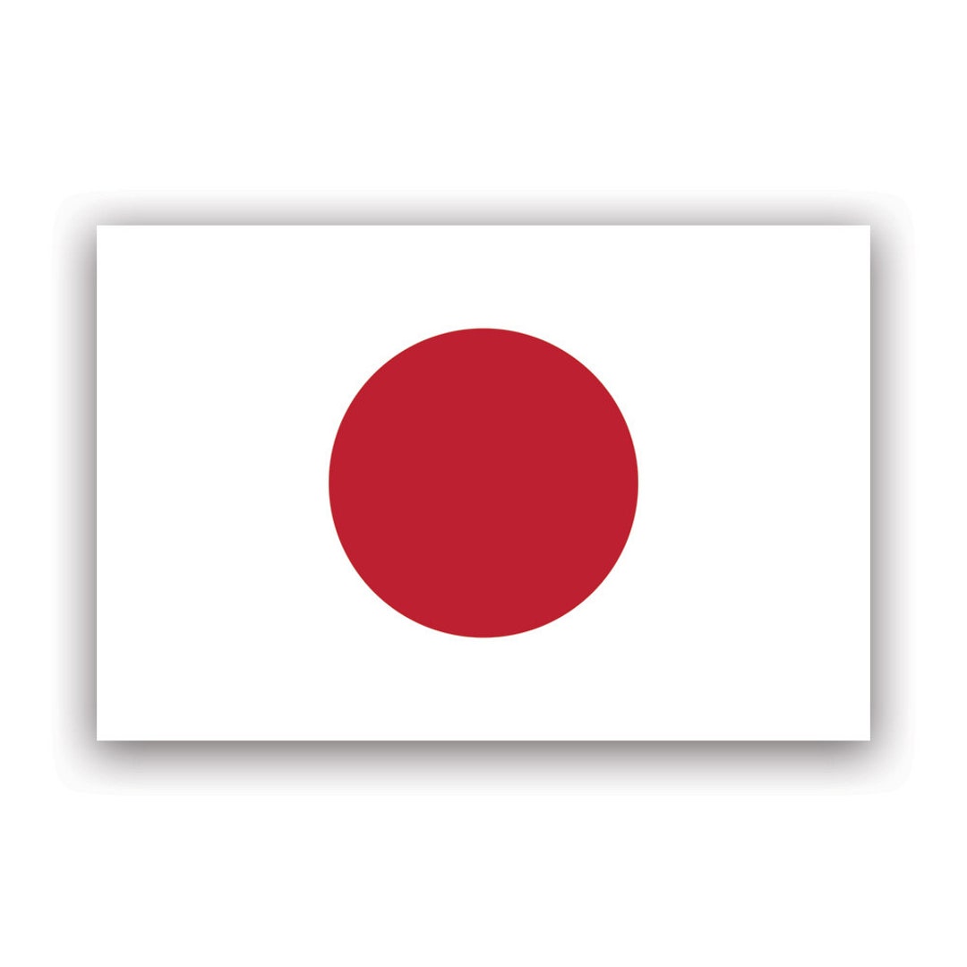 Japanese Flag Sticker Decal American Made UV Protected Japanese Rising