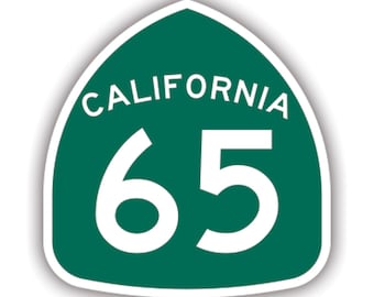 カリフォルニア州道209号線の道路標識ステッカー、ロードトリップ