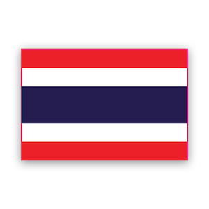 Thai Flag Sticker - Decal - American Made - UV Protected thailand