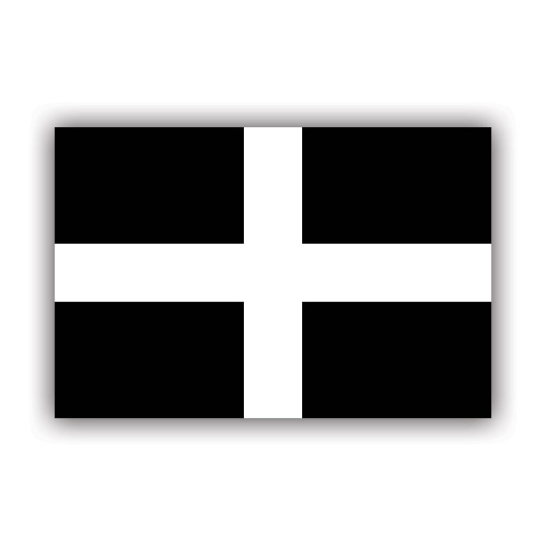 Cornwall Cornish Flag Sticker Decal American Made UV Protected Saint