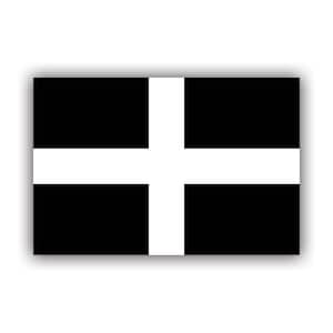 cornish Flagge Aufkleber - Aufkleber - American Made - UV Protected - St. Pirans Flagge englisch