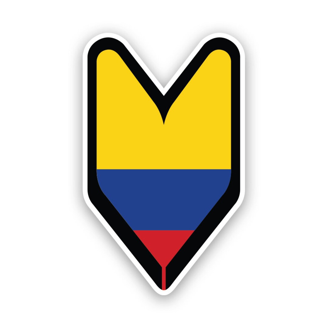 Colombian Driver Badge Sticker - Decal - American Made - UV Protected ...