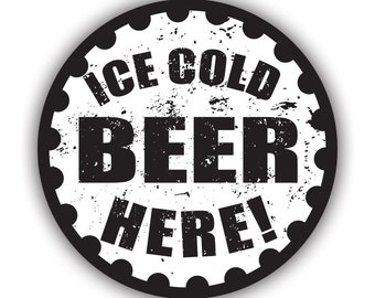 Beer Belly Club Funny Vinyl Decal – Bumper Sticker, Boat, Car, Truck
