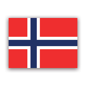 Norwegische Flagge Aufkleber - Aufkleber - American Made - UV-geschützt