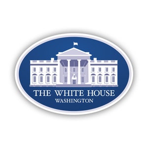 Oval The White Hose Seal Sticker - Decal - American Made - UV Protected - potus whitehouse logo president DC usa america