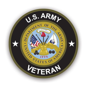 U.S. Army Veteran Sticker - Decal - American Made - UV Protected - us vet veterans served service