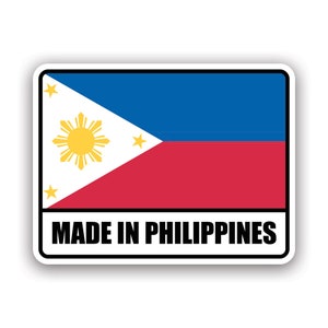 Adesivo feito nas Filipinas - Decalque - Fabricado na América - Fabricação filipino pinoy star sun ph protegida por UV
