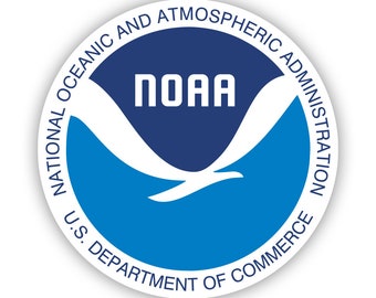 National Oceanic and Atmospheric Administration Logo Sticker - Decal - American Made - UV Protected noaa oceanic atmospheric weather