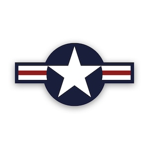 United States Air Force USAF Roundel Sticker - Aufkleber - American Made - UV-geschützt - Military National Star v2