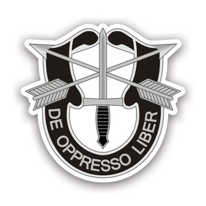 Army Special Forces Sticker - Decal - American Made - UV Protected green berets u.s. us united states spec ops specops special operations sf