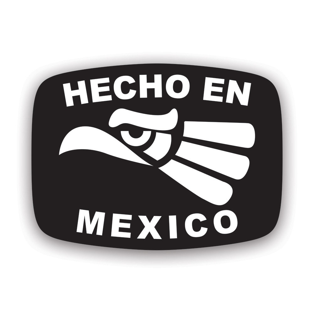 Hecho en Mexico Patch - Made in Mexico Eagle Badge 3-1/8 (Iron on)