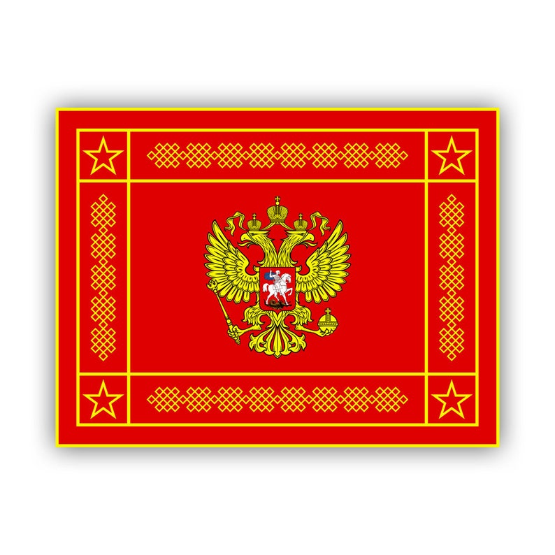 Russian Armed Forces Banner Flag Sticker - Decal - American Made - UV ...