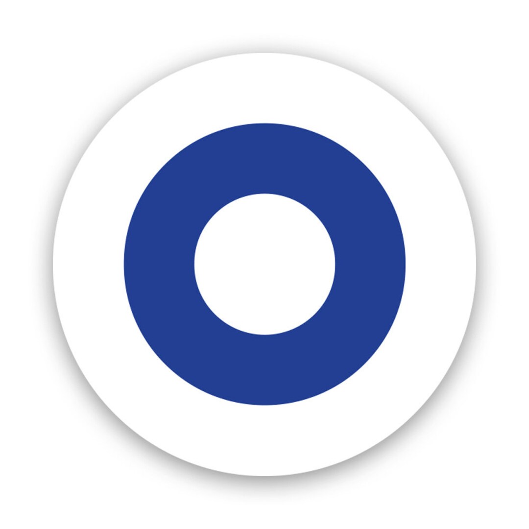 Calcomanía Fuerza Aérea EE.UU Calcomanía Redonda De La Fuerza Aérea De EE.UU. (USAF), Vinilo Autoadhesivo, Tamaño 5x2.65 Pulgadas - Ideal Para Coche O Equipo Pegatina Vinilo Militar