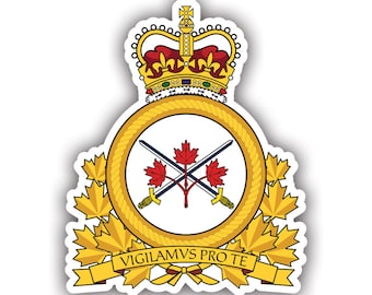 Badge van het Canadese leger Sticker - Sticker - Amerikaanse makelij - UV-beschermd - Canadese strijdkrachten ca