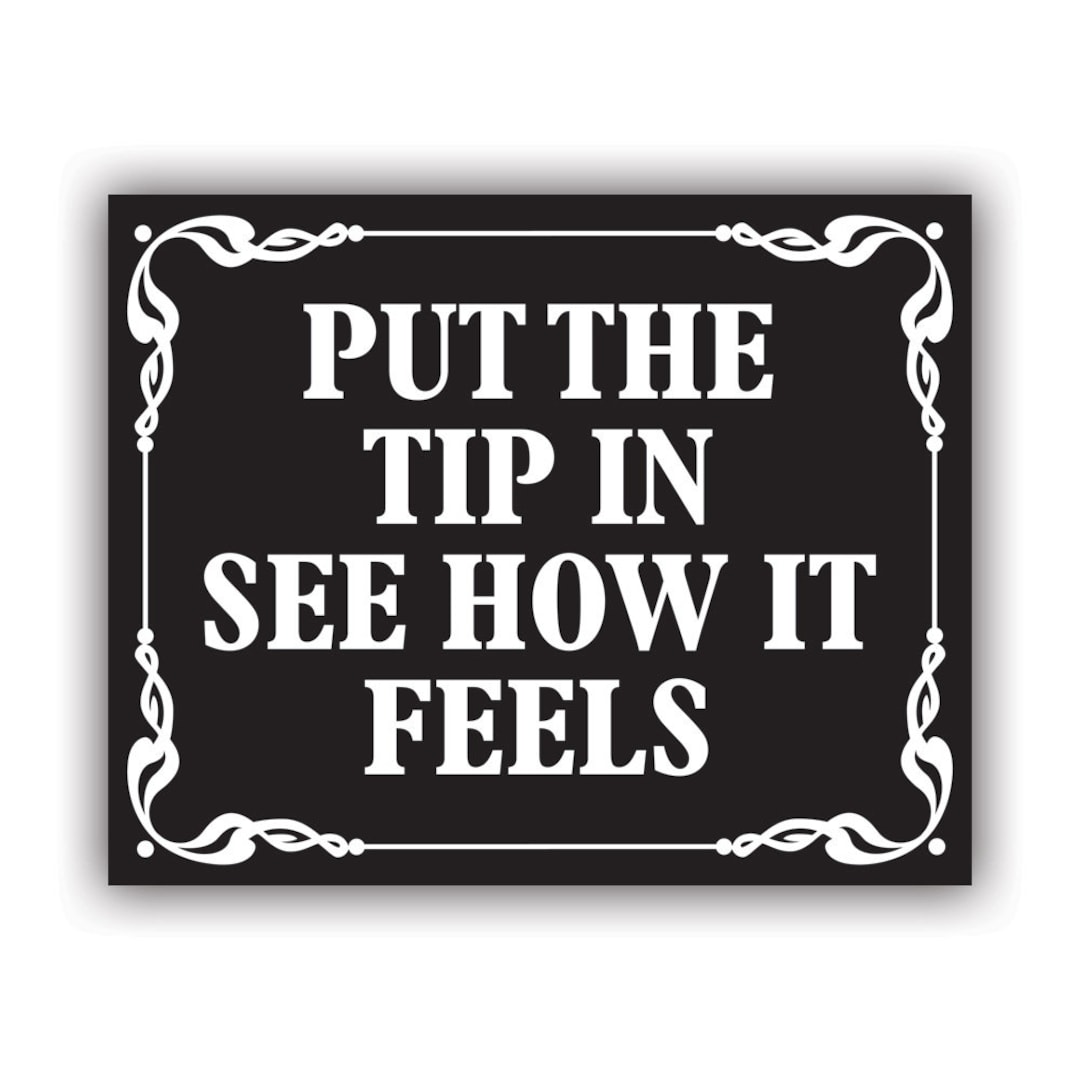 Put the Tip in See How It Feels Sticker - Decal - American Made - UV ...