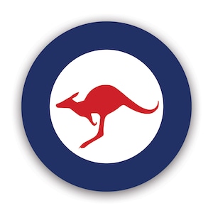 Royal Australian Air Force Roundel Sticker - Decal - American Made - UV Protected - australlia raaf aus