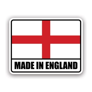 Made in England Sticker - Decal - American Made - UV Protected english gbr gb manufacture