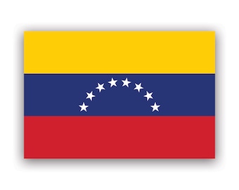Venezuelan Flag Sticker - Decal - American Made - UV Protected venezuela ven ve