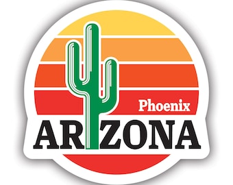 Sticker City Skyline Peoria Arizona - Autocollant Vinyle Découpe