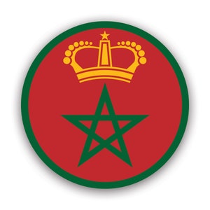 Royal Moroccan Roundel Sticker - Decalcomania - American Made - Protetto UV - RMAF Marocco Mar Ma Insegne nazionali dell'aeronautica militare Aereo militare