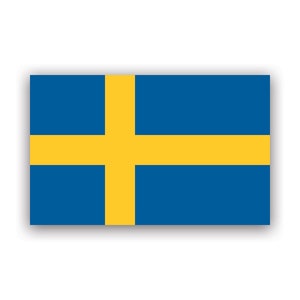 Schwedische Flagge Sticker - Aufkleber - American Made - UV Geschützt Schweden swe se
