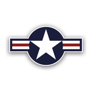 United States Air Force USAF Roundel Sticker - Decal - American Made - UV Protected military national star