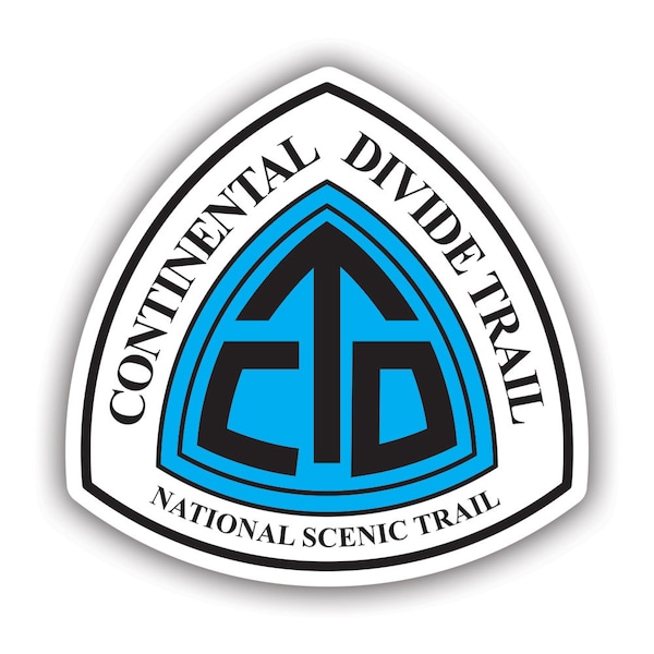 Continental Divide Trail Sign Sticker - Decal - American Made - UV Protected - national scenic trail sticker cdt hike hiking