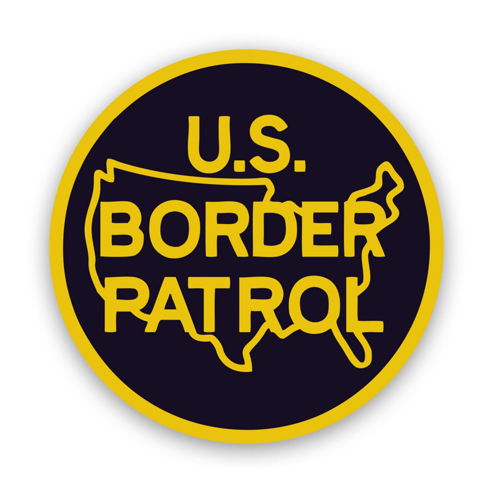 US Border Patrol Sticker - Decal - American Made - UV Protected ...