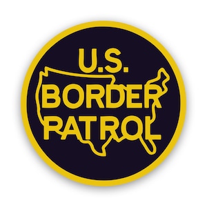 US Border Patrol Sticker - Decal - American Made - UV Protected immigration homeland security federal law enforcement protection
