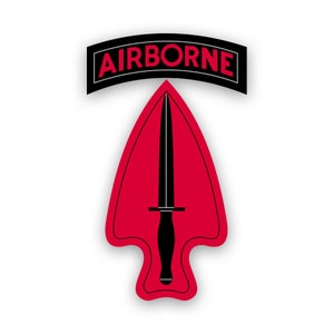 US Army Special Operations Command Sticker - Decal - American Made - UV Protected - airborne fort bragg usasoc forces specops spec ops