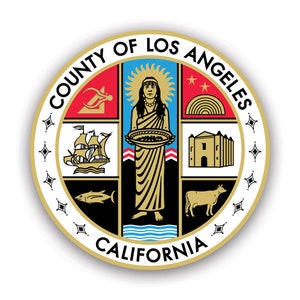 Seal of Los Angeles County Sticker - Decal - American Made - UV Protected - california ca cali la seal of