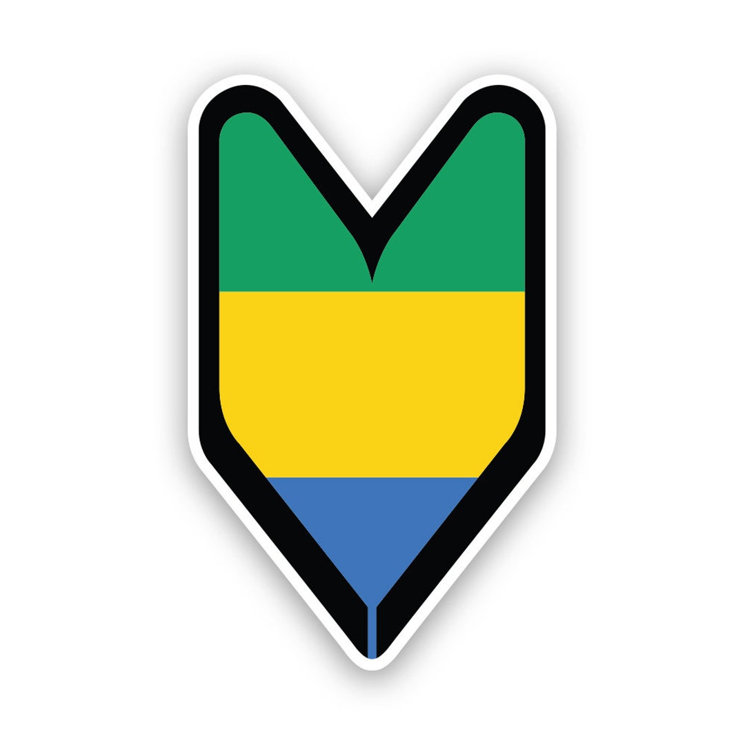Gabonese Driver Badge Sticker - Decal - American Made - UV Protected ...