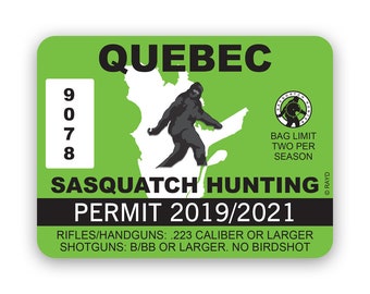 Alabama Bigfoot Hunting Permit Sticker Decal - Self Adhesive Vinyl - Weatherproof - Made In USA - Foto 8