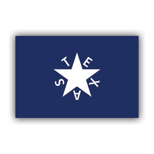 Zavala Flag Sticker - Decal - American Made - UV Protected - republic of texas lorenzo de zavala lone star texan