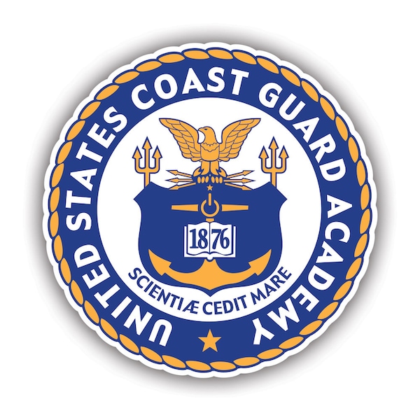 United States Coast Guard Academy Sticker - Decal - American Made - UV Protected - uscga logo maritime security