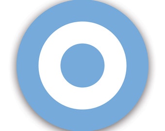 Argentine Air Force Roundel Sticker - Decal - American Made - UV Protected - argentina faa arg ar
