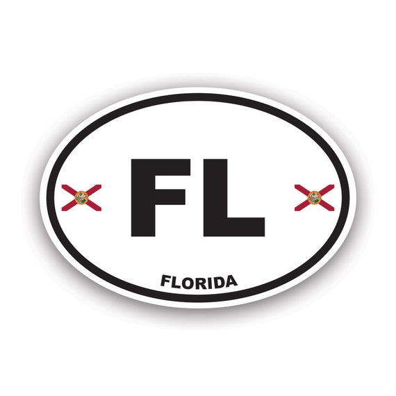 Vlag Van Florida, De Staat Van De V.S. Om Sticker Stock Illustratie
