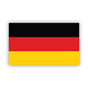 German Flag Sticker - Decal - American Made - UV Protected germany