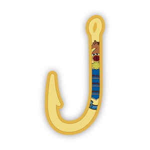 New Jersey Fish Hook Aufkleber - Aufkleber - American Made - UV geschützt - Flagge Fischhaken Winkelangeln