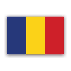 Romanian Flag Sticker - Decal - American Made - UV Protected - romania rou ro