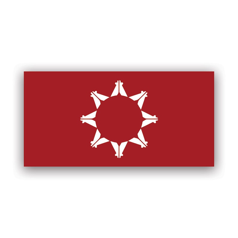 Oglala Sioux Nation Flag Sticker Decal American Made UV Etsy
