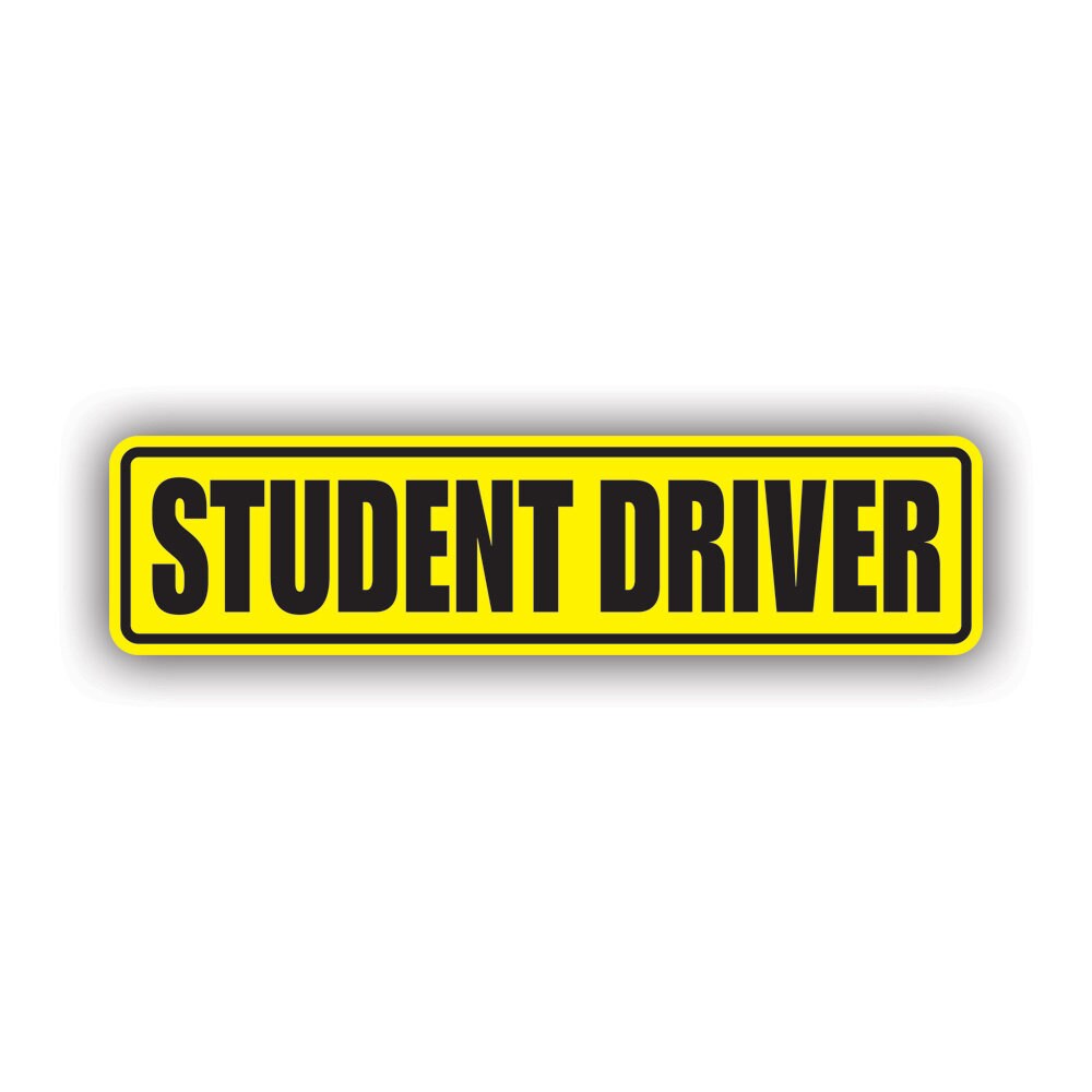 Student Driver Back Off Student Driver Sticker - Decal - American Made - UV Protected Drivers ...
