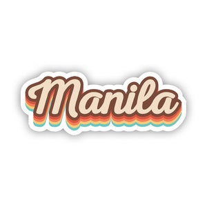 Naklejka Manila - Kalkomania - Wyprodukowano w Ameryce - Chronione przed promieniowaniem UV - Filipiny filipiński pinoy stolica