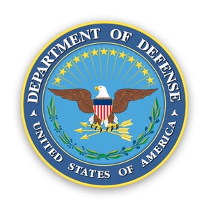 United States Department of Defense Seal Sticker - Decal - American Made - UV Protected - dod usdod armed forces