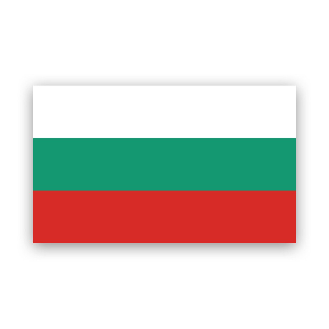 Bulgarian Flag Sticker - Decal - American Made - UV Protected Bulgaria ...