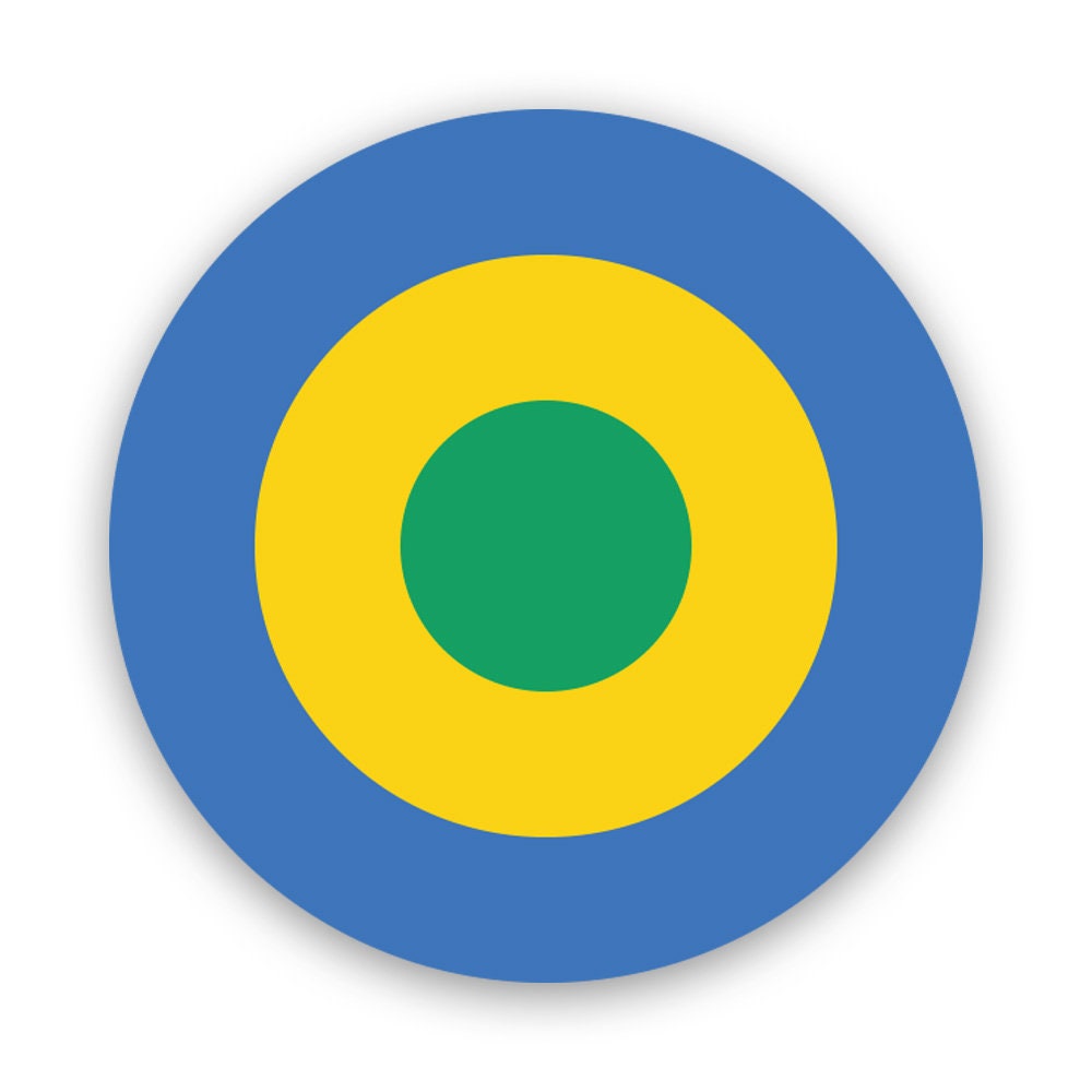 Gabon Air Force Roundel Sticker - Decal - American Made - UV Protected ...