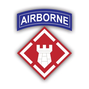 20th Engineer Brigade Sticker - Decal - American Made - UV Protected - fort bragg nc xviii airborne corps