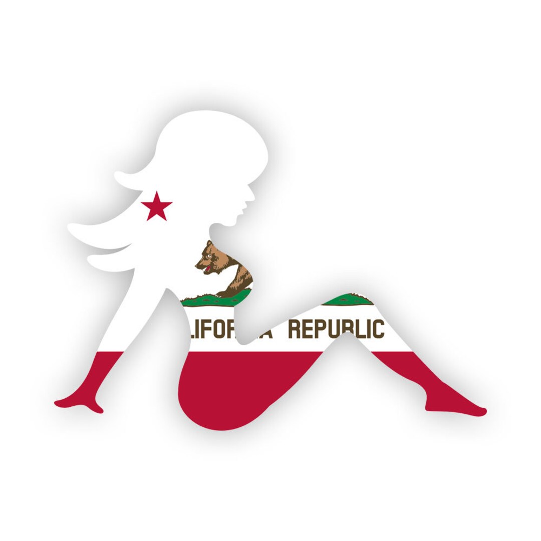 California Mudflap Girl Sticker - Decal - American Made - UV Protected ...