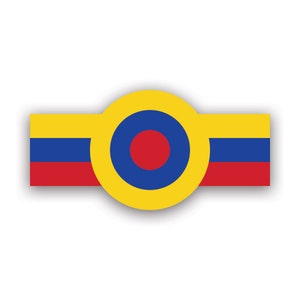 Venezuelan Roundel Sticker - Decal - American Made - UV Protected venezuela ven ve air force national insignia military aircraft